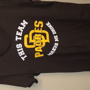 Womens San Diego Padres Custom TShirt V Neck